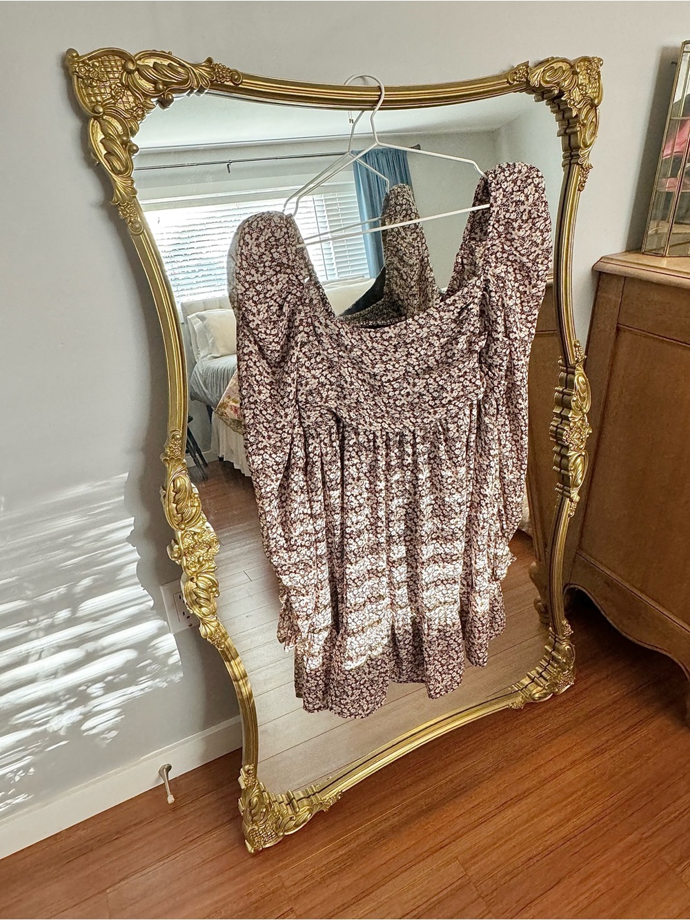 A&F Brown Floral Mini Dress